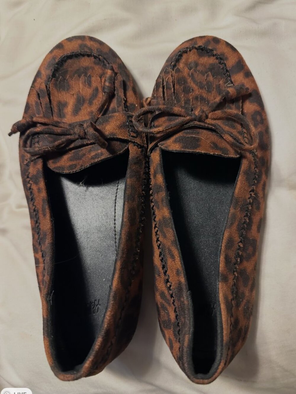 H&M Leopard Mocassins - sz 38
